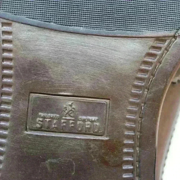 Stafford Men's Brown Leather Brogue Wingtip Chukka Lace Up Size US 12 M - Picture 11 of 11